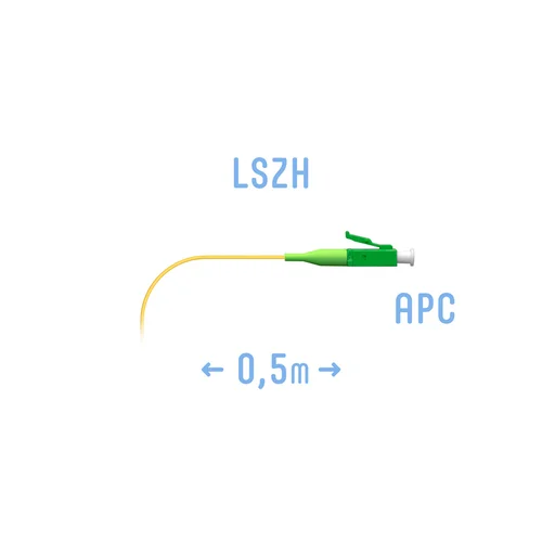Пигтейл LC/APC SM (0.9) 0,5 m Пигтейл LC/APC SM (0.9) 0,5 m